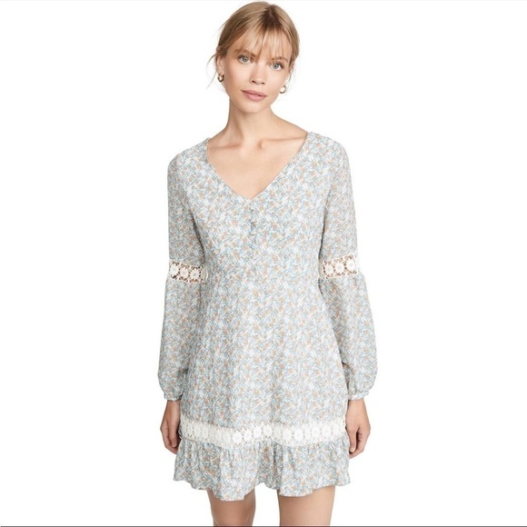cupcakes & cashmere Dresses & Skirts - cupcakes and cashmere womens harmoni printed long sleeve dress with trims Dress